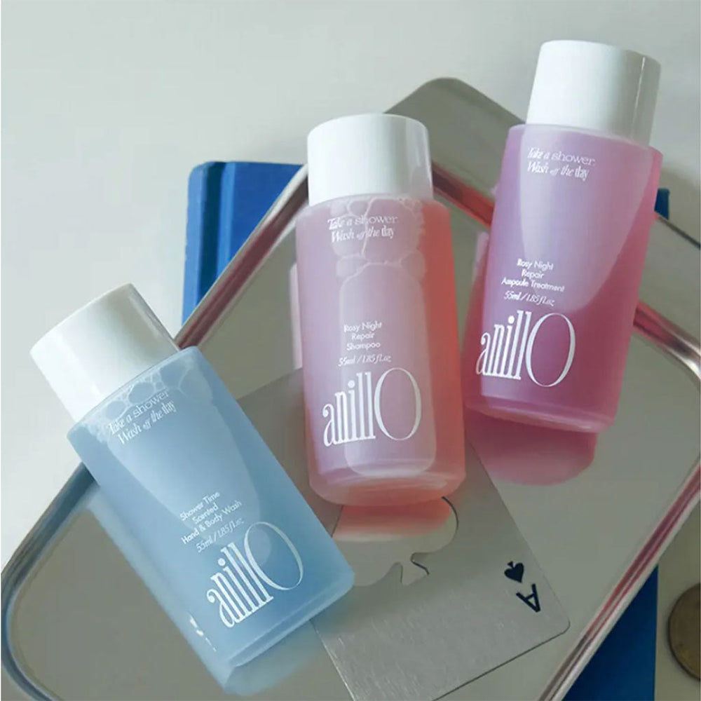 Rosy Night & Shower Time Travel Shower Kit