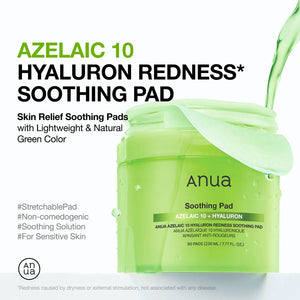 Azelaic Acid 10 Hyaluron Redness Soothing Pad (90pcs)