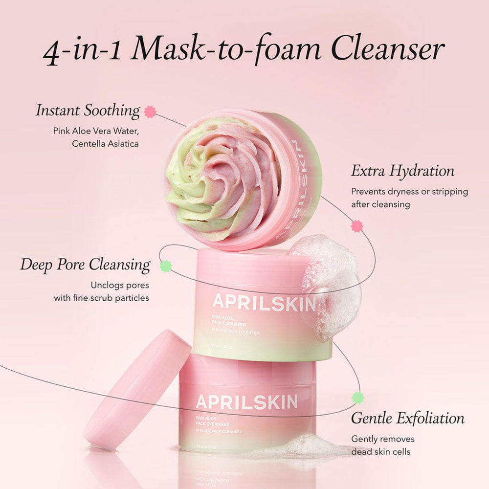Pink Aloe Pack Cleanser (120g)