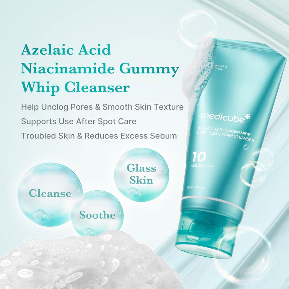Azelaic Acid Niacinamide Deep Clean Foam Cleanser (120g)