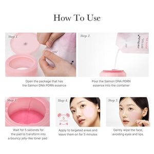 PDRN Pink Collagen Toning Gel Toner Pad (70pcs)