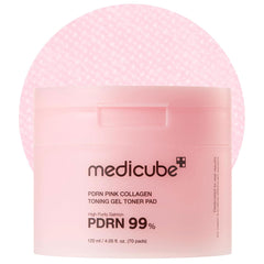 PDRN Pink Collagen Toning Gel Toner Pad (70pcs)